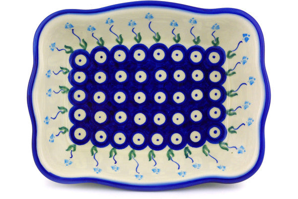 6" x 8" Rectangular Baker - D107 | Polish Pottery House
