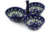 10" Condiment Server - Blue Peacock | Polish Pottery House