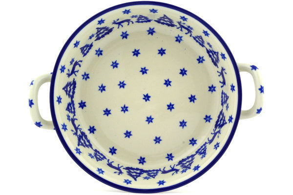 8" Round Baker with Handles - 1931X | Polish Pottery House