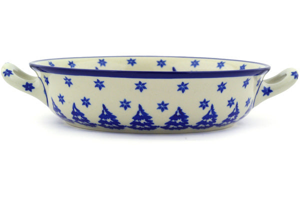 8" Round Baker with Handles - 1931X | Polish Pottery House