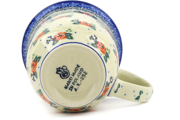 15 oz Mug - Country Rose | Polish Pottery House