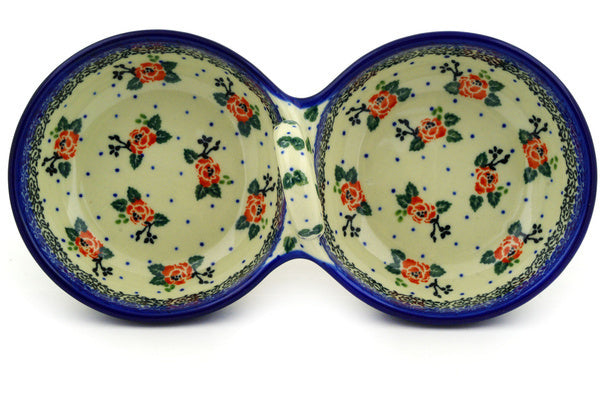 10" Condiment Server - Country Rose | Polish Pottery House