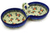 10" Condiment Server - Country Rose | Polish Pottery House