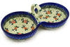 10" Condiment Server - Country Rose | Polish Pottery House