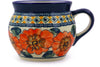 15 oz Bubble Mug - Coral Blossom | Polish Pottery House