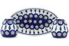 3" Salt and Pepper Shakers - Peacock | Polish Pottery House