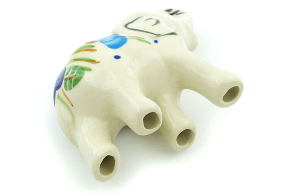 3" Elephant Figurine - D155 | Polish Pottery House