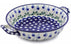 8" Round Baker with Handles - Blue Bell | Polish Pottery House