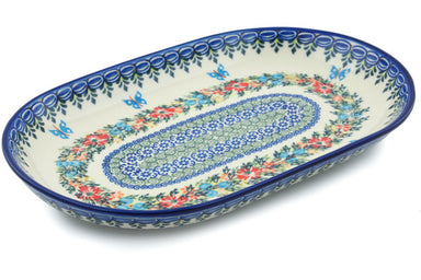 13" Platter - D156 | Polish Pottery House