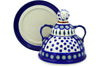 7" Cheese Lady - Blue Peacock | Polish Pottery House