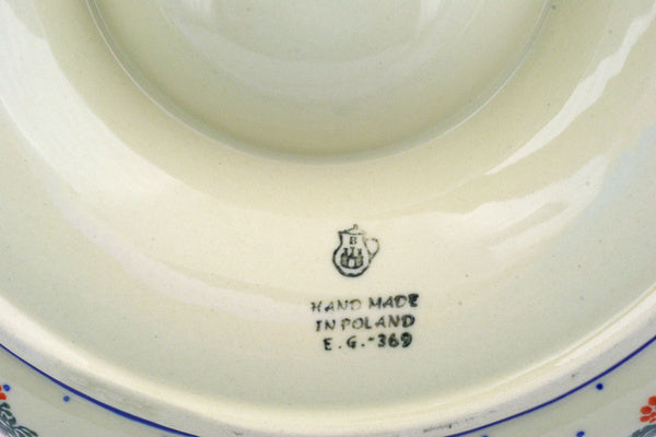 12" Chip and Dip Platter - 1535X | Polish Pottery House