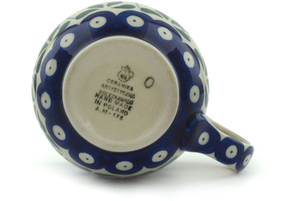 8 oz Bubble Mug - Blue Bell | Polish Pottery House