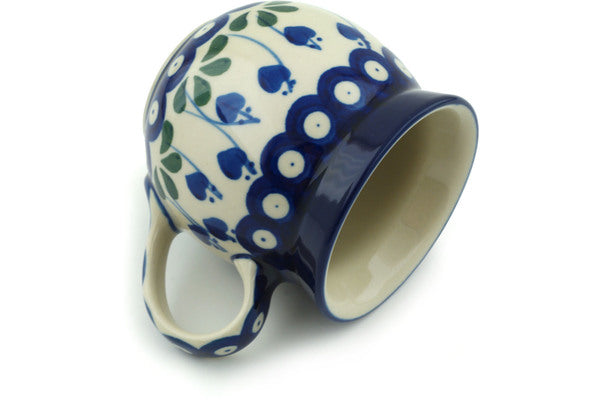 8 oz Bubble Mug - Blue Bell | Polish Pottery House
