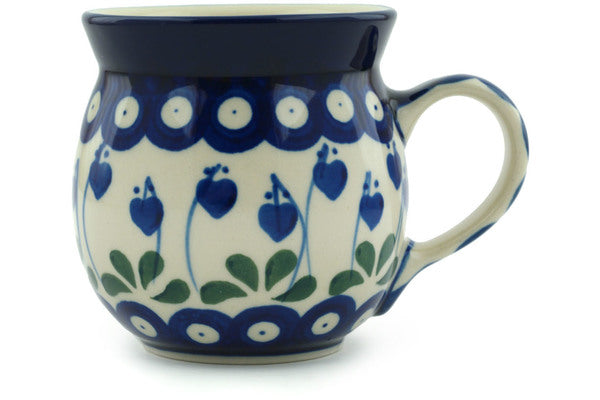 8 oz Bubble Mug - Blue Bell | Polish Pottery House