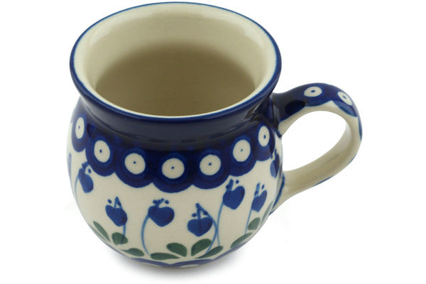 8 oz Bubble Mug - Blue Bell | Polish Pottery House
