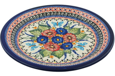 9" Luncheon Plate - Butterfly Garden | Polish Pottery House