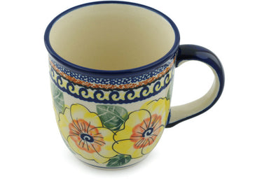 12 oz Mug - Sunny Blooms | Polish Pottery House