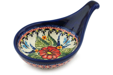 7" Condiment Server - Butterfly Garden | Polish Pottery House