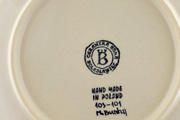 8" Salad Plate - D101 | Polish Pottery House