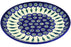 11" Dinner Plate - Blue Peacock | Polish Pottery House