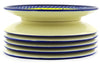 8" Set of 6 Salad Plates - DU44 | Polish Pottery House