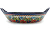 19 cup Serving Bowl with Handles - Butterfly Garden | Polish Pottery House