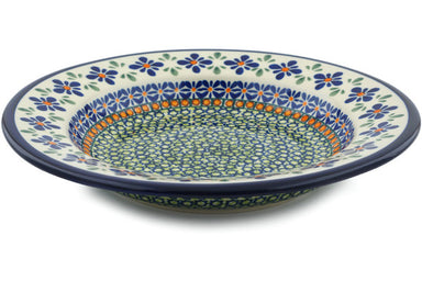 9" Pasta Bowl - Emerald Mosaic | Polish Pottery House