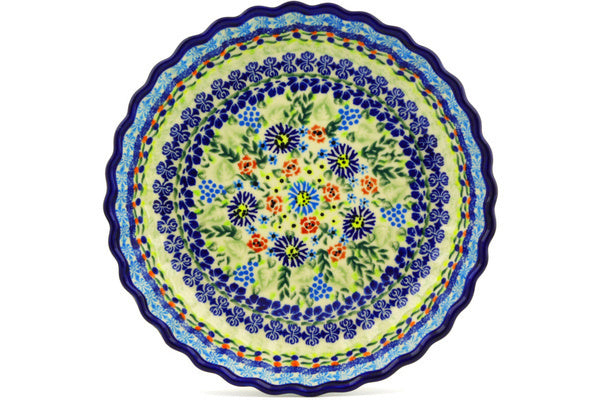 10" Fluted Pie Plate - D82 | Polish Pottery House