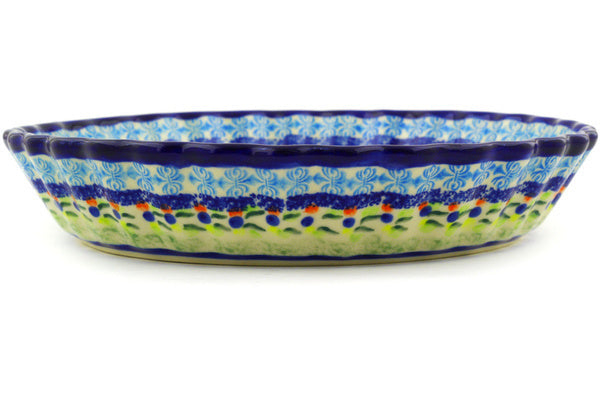 10" Fluted Pie Plate - D82 | Polish Pottery House
