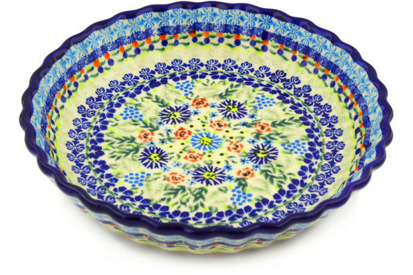 10" Fluted Pie Plate - D82 | Polish Pottery House