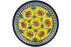 8" Salad Plate - Sunny Blooms | Polish Pottery House