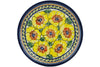 8" Salad Plate - Sunny Blooms | Polish Pottery House