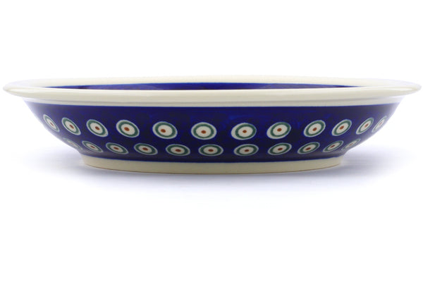 9" Pasta Bowl - Peacock | Polish Pottery House