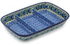 10" Divided Dish - 1513X | Polish Pottery House