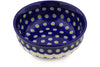 9 oz Dessert Bowl - Floral Peacock | Polish Pottery House