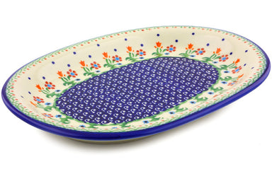 11" Oval Platter - D19 | Polish Pottery House