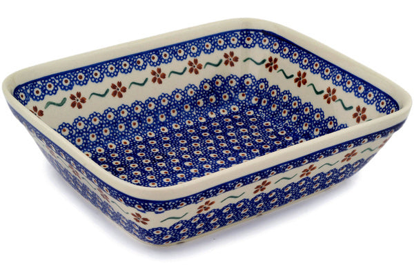 9" x 10" Rectangular Baker - 864 | Polish Pottery House