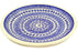 11" Dinner Plate - Blue Damask | Polish Pottery House