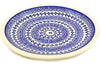 11" Dinner Plate - Blue Damask | Polish Pottery House