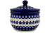 3 cup Canister - Floral Peacock | Polish Pottery House
