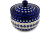 3 cup Canister - Floral Peacock | Polish Pottery House