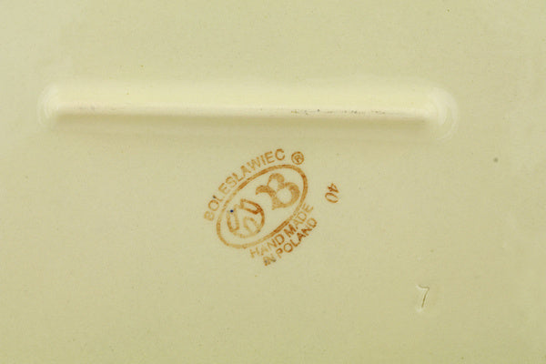 12" x 19" Rectangular Baker with Handles - 941 | Polish Pottery House