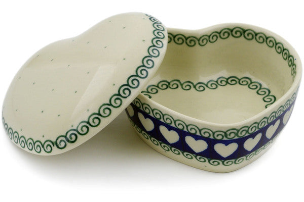 2" Heart Box - 375 | Polish Pottery House