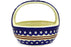 7" Basket with Handle - Stars & Stripes | Polish Pottery House