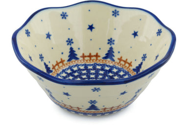 4 cup Fluted Bowl - D100 | Polish Pottery House