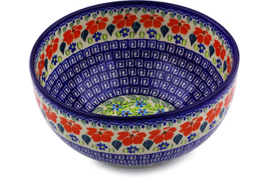12 cup Serving Bowl - Athens Prairie | Polish Pottery House