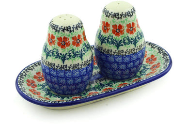 4" Salt and Pepper Shakers - Cosmos | Polish Pottery House